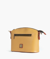 Yellow dome cross-body bag